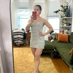 Forever 21 Grey Tunic Mini Sweater Dress